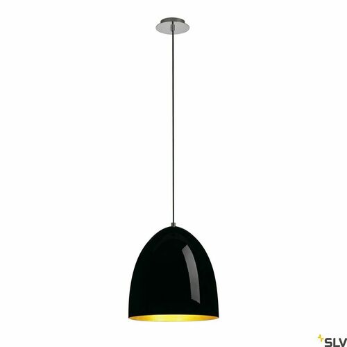 Jelölje be Függőlámpa SLV PARA CONE 30 fekete arany 30 cm E27 60W 133060