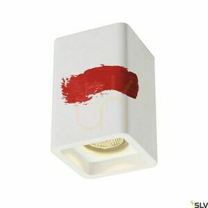 SLV PLASTRA 148004 fehér gipsz mennyezeti lámpa GU10 35 W 9 × 9 × 13,5 cm small 2