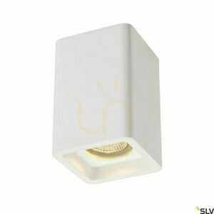 SLV PLASTRA 148004 fehér gipsz mennyezeti lámpa GU10 35 W 9 × 9 × 13,5 cm small 0