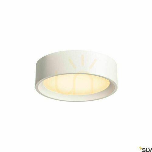 Jelölje be SLV PLASTRA 148005 fehér gipsz LED mennyezeti lámpa, 15 W, 3000 K, 25 cm
