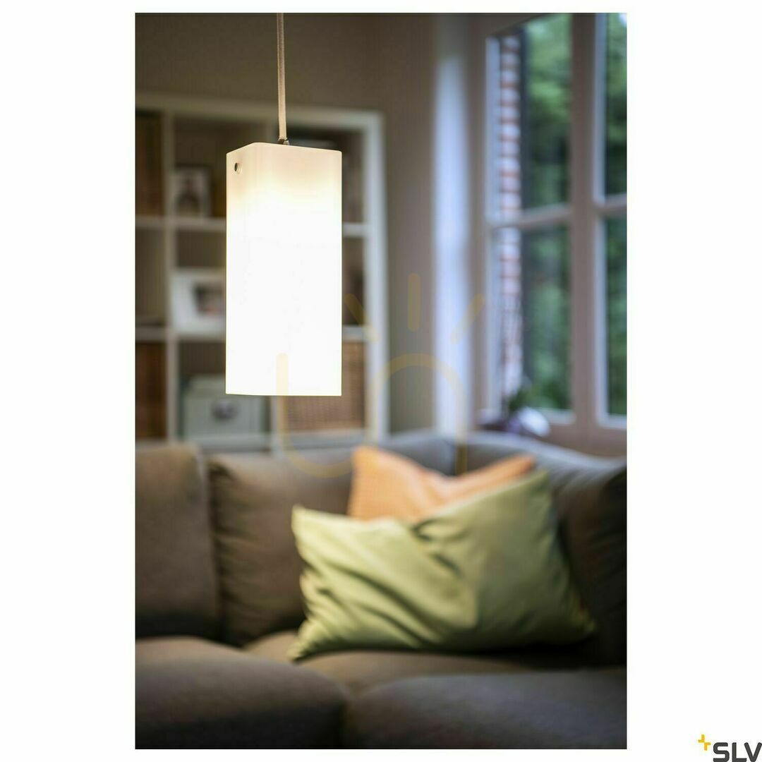 Előadás Függőlámpa SLV QUADRASS króm/tejüveg E27 40W 1003432 Függőlámpa SLV QUADRASS króm/tejüveg E27 40W 1003432