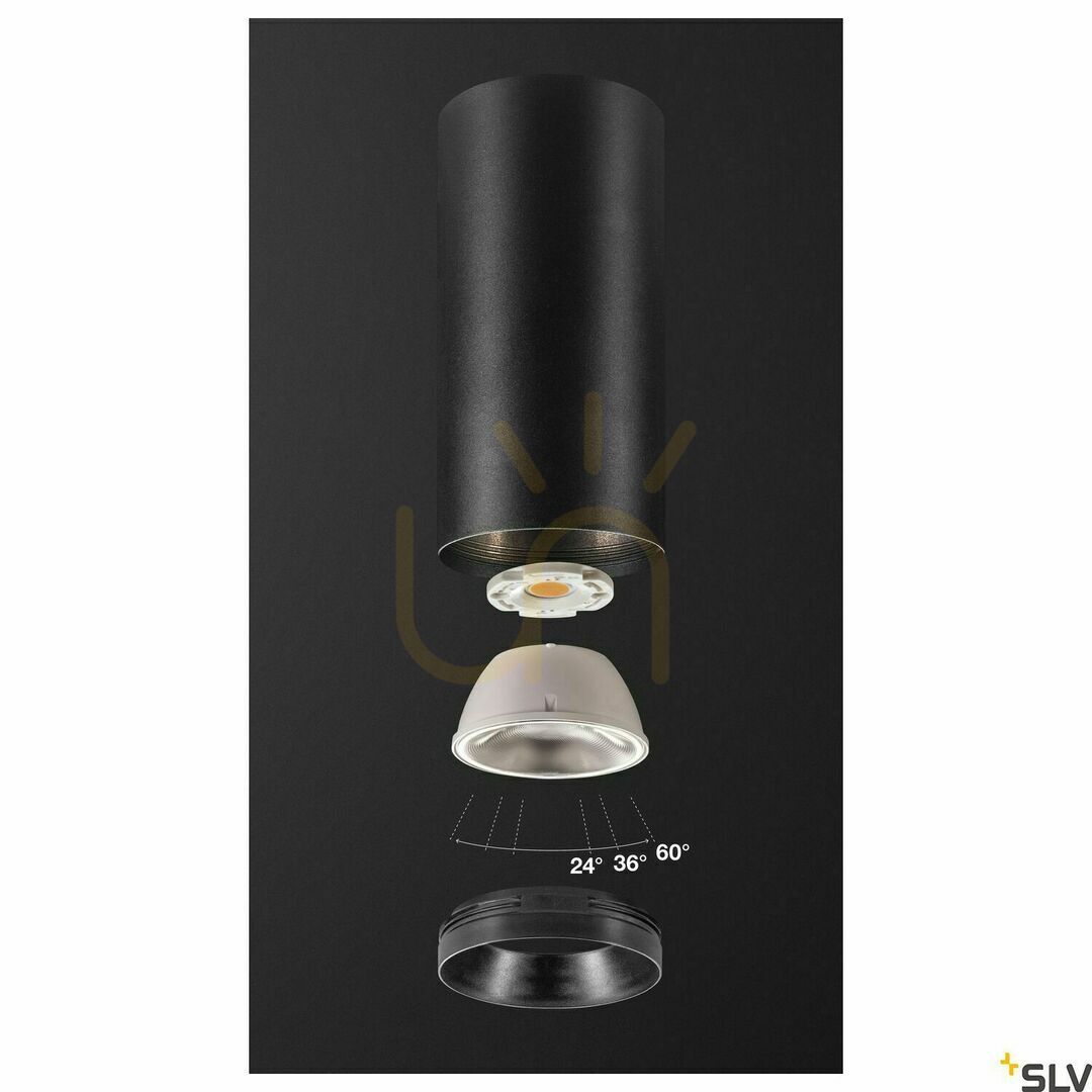 Előnézet Mennyezeti lámpa SLV NUMINOS CL PHASE L fekete LED 28W 3000K 2340lm 1004323 Mennyezeti lámpa SLV NUMINOS CL PHASE L fekete LED 28W 3000K 2340lm 1004323