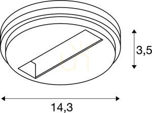3-fázisú DALI spotlámpa csatlakozó SLV S-TRACK SYSTEM fehér 1004685 3 3-fázisú DALI spotlámpa csatlakozó SLV S-TRACK SYSTEM fehér 1004685 small 3