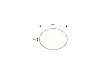Elliptikus diffúzor SLV NUMINOS XL átlátszó PMMA 7,1 cm 1004798 small 2