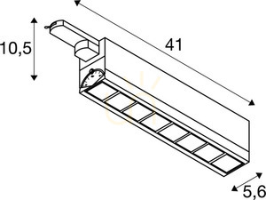Sínes lámpa SLV SIGHT MOVE fehér 26W 3000K 2700lm 3 fázisú 1004687 small 3
