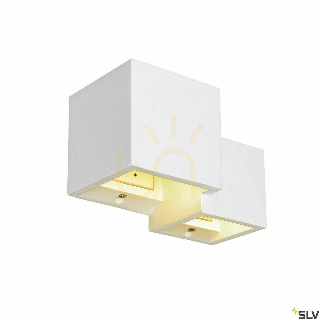 Előnézet Felületre szerelhető fali lámpa SLV PLASTRA WL CUBES fehér gipsz G9 15W 1004733 Felületre szerelhető fali lámpa SLV PLASTRA WL CUBES fehér gipsz G9 15W 1004733