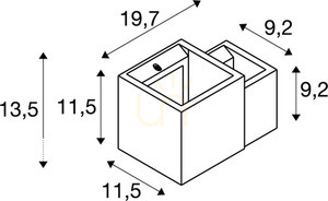 Felületre szerelhető fali lámpa SLV PLASTRA WL CUBES fehér gipsz G9 15W 1004733 6 Felületre szerelhető fali lámpa SLV PLASTRA WL CUBES fehér gipsz G9 15W 1004733 small 6