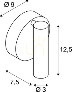 Fali lámpa SLV KARPO LED fehér 6W 400lm 3000K 152341 2 Fali lámpa SLV KARPO LED fehér 6W 400lm 3000K 152341 small 2