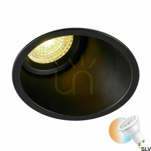 Jelölje be Süllyesztett lámpatest SLV HORN fekete alumínium 25W 230V 113150