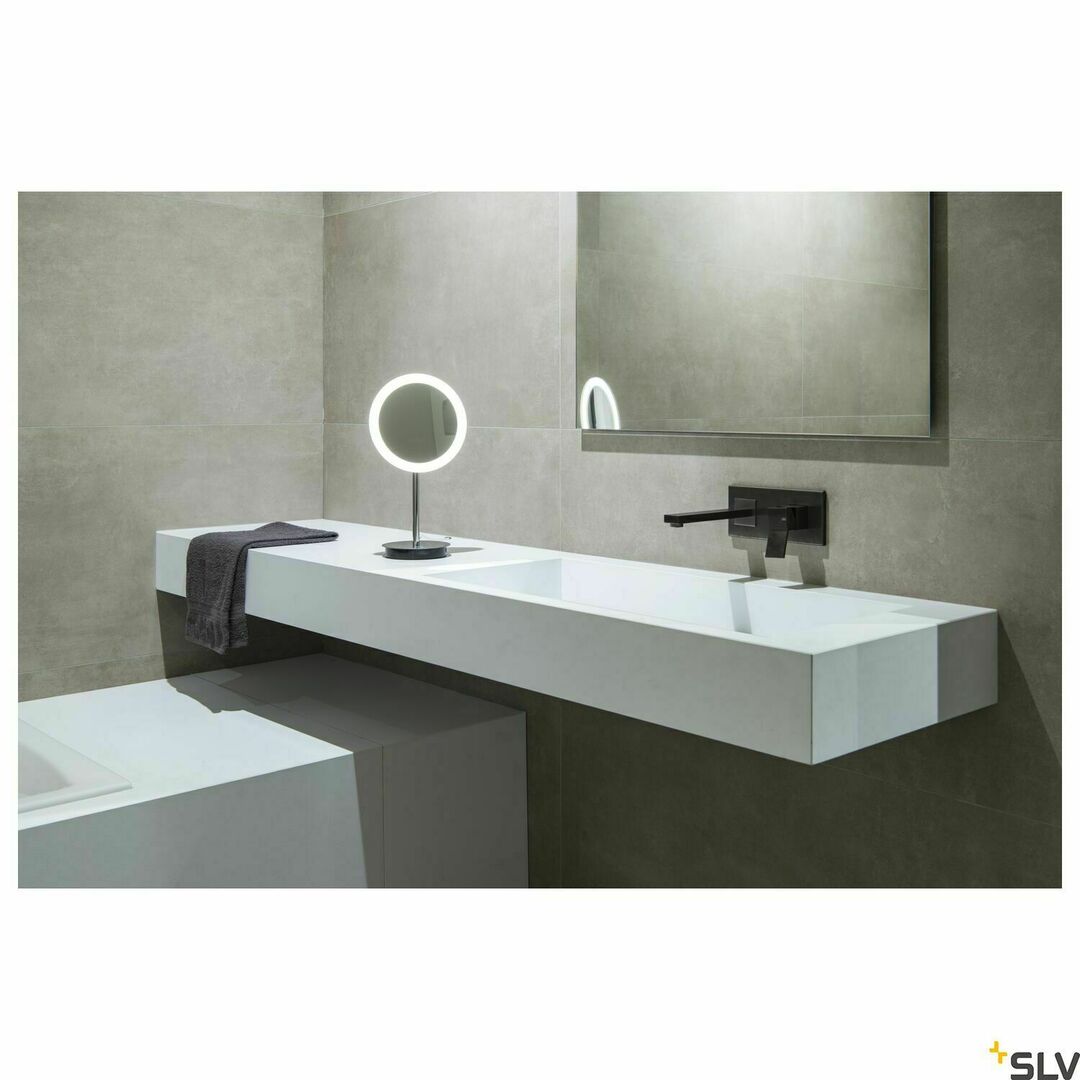 Kijelző Asztali lámpa SLV MAGANDA TL króm LED 4.8W CCT IP44 1004970 Asztali lámpa SLV MAGANDA TL króm LED 4.8W CCT IP44 1004970