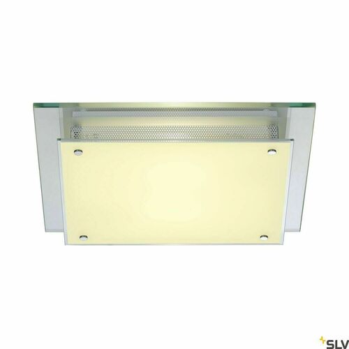 Jelölje be SLV GLASSA mennyezeti lámpa négyzetes 39×39 cm szatén üveg 2×E27 155180