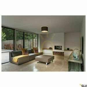 Mennyezeti lámpa SLV FENDA fehér acél E27 12 cm 155551 small 2