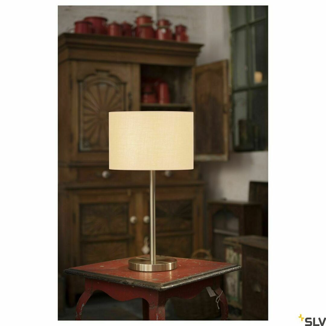 Előadás Asztali lámpa SLV FENDA szürke E27 60W 155785 Asztali lámpa SLV FENDA szürke E27 60W 155785