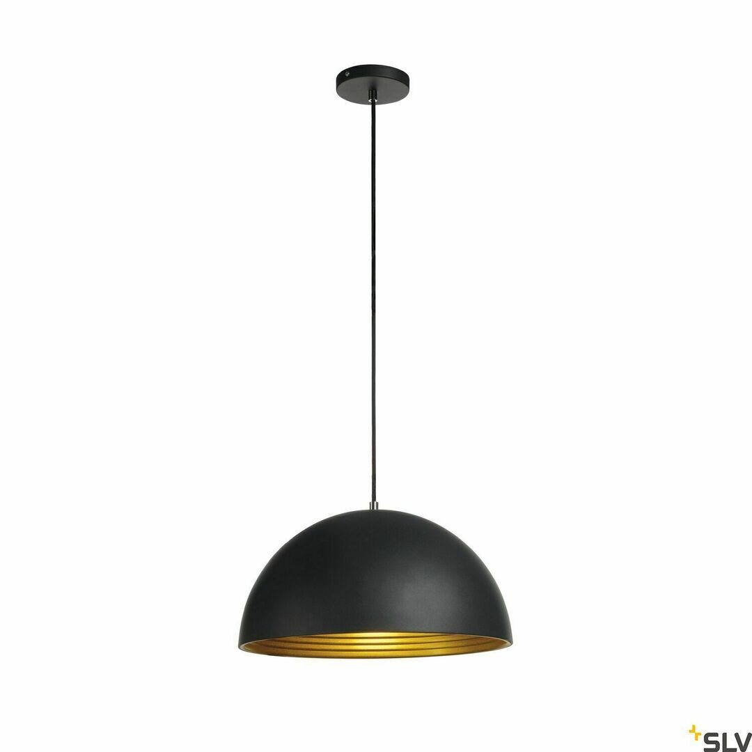 Jelölje be Függőlámpa SLV FORCHINI M PD-2 fekete-arany 40 cm E27 40W 155910 Függőlámpa SLV FORCHINI M PD-2 fekete-arany 40 cm E27 40W 155910