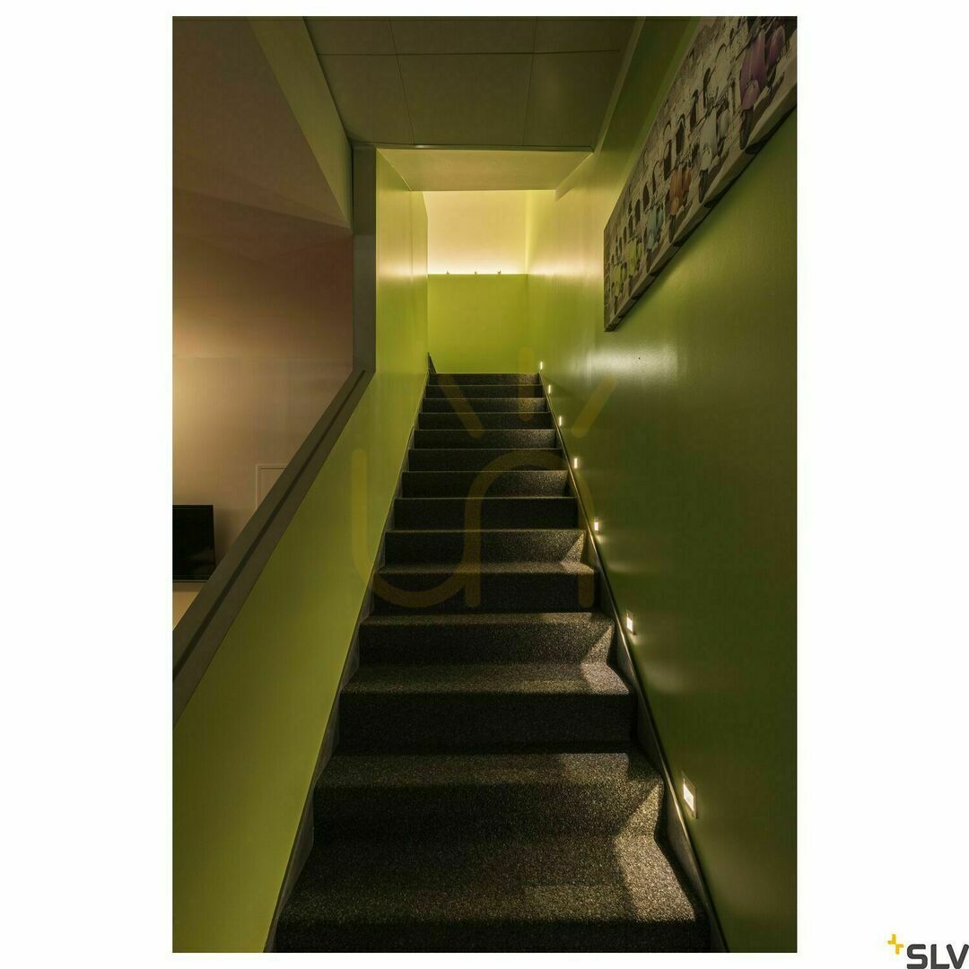 Előnézet Süllyesztett LED lámpatest SLV FRAME CURVE szürke 1W 3000K 111292 Süllyesztett LED lámpatest SLV FRAME CURVE szürke 1W 3000K 111292