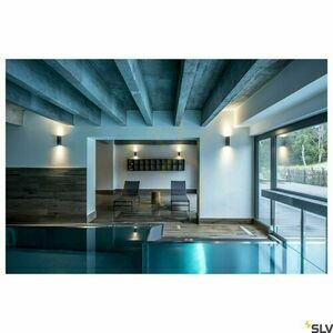 SLV THEO UP/DOWN 229535 kültéri fali lámpa, antracit, 2 × GU10 small 3