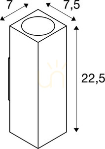SLV THEO UP/DOWN 229535 kültéri fali lámpa, antracit, 2 × GU10 small 4