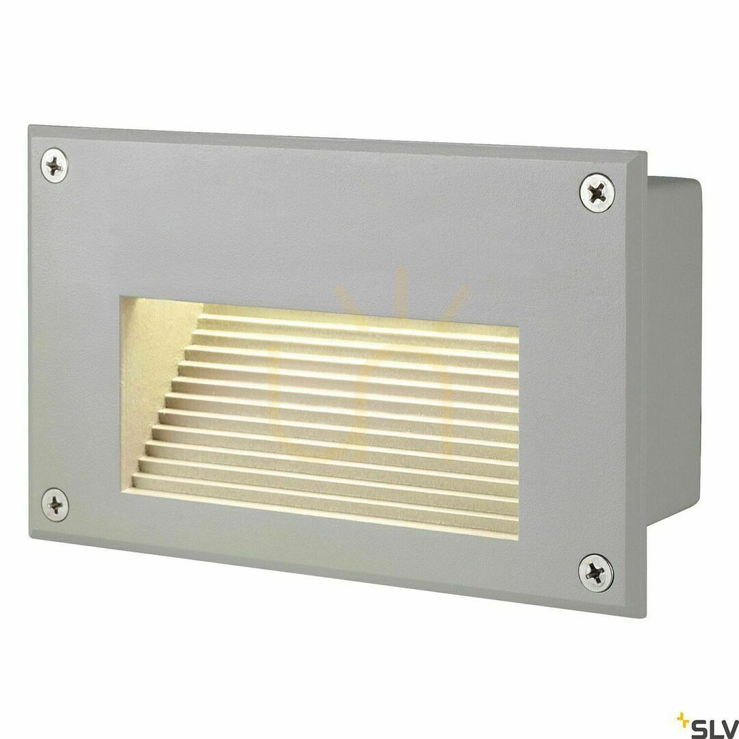 Jelölje be Kültéri beépíthető fali lámpa SLV BRICK LED szürke IP54 3000K 229702 Kültéri beépíthető fali lámpa SLV BRICK LED szürke IP54 3000K 229702