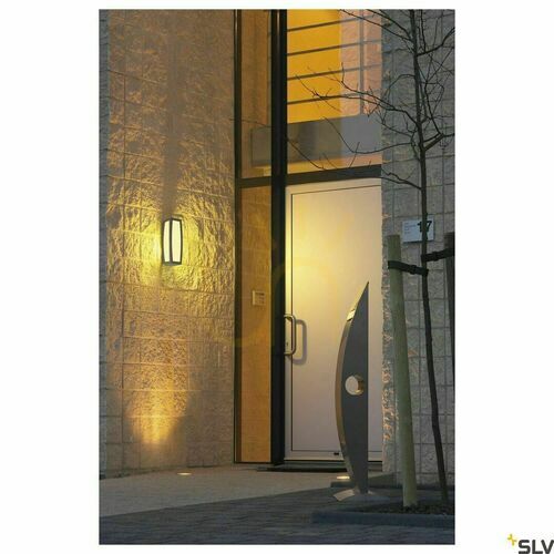 Jelölje be SLV MERIDIAN BOX kültéri fali lámpa mozgásérzékelővel, antracit, E27, IP54 230085