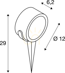 Kültéri helyfény SLV SITRA 360 SPIKE antracit alumínium 9W IP44 231525 small 2