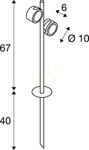 Kültéri földszúró lámpa SLV SITRA 360 SL SPIKE antracit 9W IP44 231535 4 Kültéri földszúró lámpa SLV SITRA 360 SL SPIKE antracit 9W IP44 231535 small 4