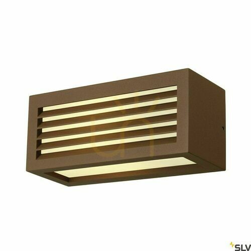 Jelölje be Kültéri fali lámpa SLV BOX-L rozsdás alumínium IP44 18W 232497