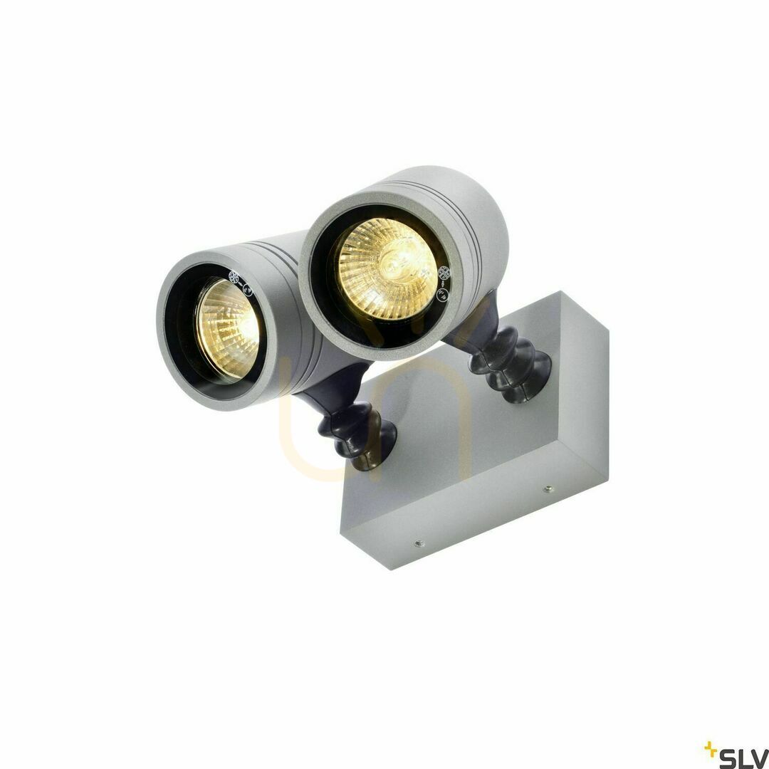 Előnézet Kültéri fali lámpa SLV MYRA WALL szürke alumínium üveg IP55 50W 233094 Kültéri fali lámpa SLV MYRA WALL szürke alumínium üveg IP55 50W 233094