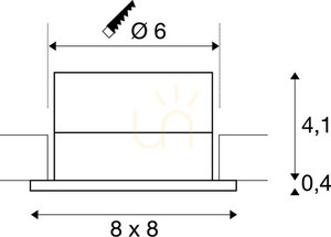 Beépíthető lámpa SLV PATTA-I fekete 11W 3000K IP65 114430 small 5
