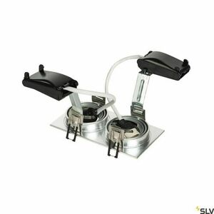 Süllyesztett lámpatest SLV NEW TRIA 2 ezüst GU10 2x50W IP20 111362 small 1
