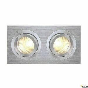 Süllyesztett lámpatest SLV NEW TRIA 2 ezüst GU10 2x50W IP20 111362 small 2