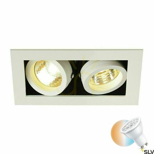 Jelölje be Süllyesztett lámpatest SLV KADUX 2 fehér GU10 2x50W 230V 115521