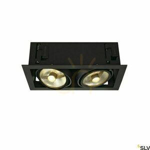 Süllyesztett lámpatest SLV KADUX 2 fekete ES111 75W 230V 115550 small 5