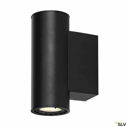 Jelölje be SLV SUPROS 78 up/down fali lámpa, fekete, 2 × 9 W LED 1400 lm 3000K, 60° sugár, Ø 7,6 × 20,1 cm, 116340
