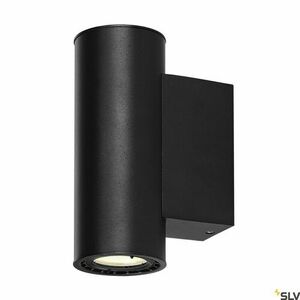 SLV SUPROS 78 up/down fali lámpa, fekete, 2 × 9 W LED 1400 lm 3000K, 60° sugár, Ø 7,6 × 20,1 cm, 116340 small 0