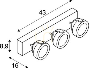 Felületre szerelhető lámpa SLV KALU fekete LED 44W 3000K 3400lm 1000131 5 Felületre szerelhető lámpa SLV KALU fekete LED 44W 3000K 3400lm 1000131 small 5