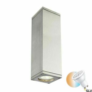 Kültéri fali lámpa SLV THEO Up/Down ezüst IP44 35W 230V 1000331 small 0