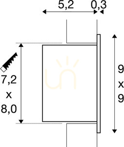 Süllyesztett LED lámpatest SLV FRAME fehér 3W 2700K 1000576 3 Süllyesztett LED lámpatest SLV FRAME fehér 3W 2700K 1000576 small 3