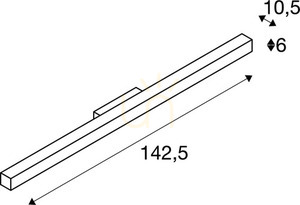 Fali lámpa SLV Q-LINE szürke LED 45W 3000K 142,5 cm 1000670 small 4