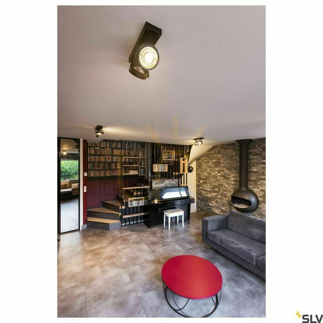 Előnézet Süllyesztett lámpatest SLV KALU fekete alumínium 75W 230V 1000703 Süllyesztett lámpatest SLV KALU fekete alumínium 75W 230V 1000703