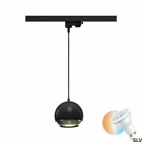 Jelölje be Sínrendszeres függőlámpa SLV LIGHT EYE 150 fekete króm GU10 3 fázisú 1000709