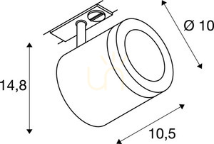 Pálya lámpa SLV ENOLA_C fekete LED 11W 3000K 1040lm 1000712 small 2