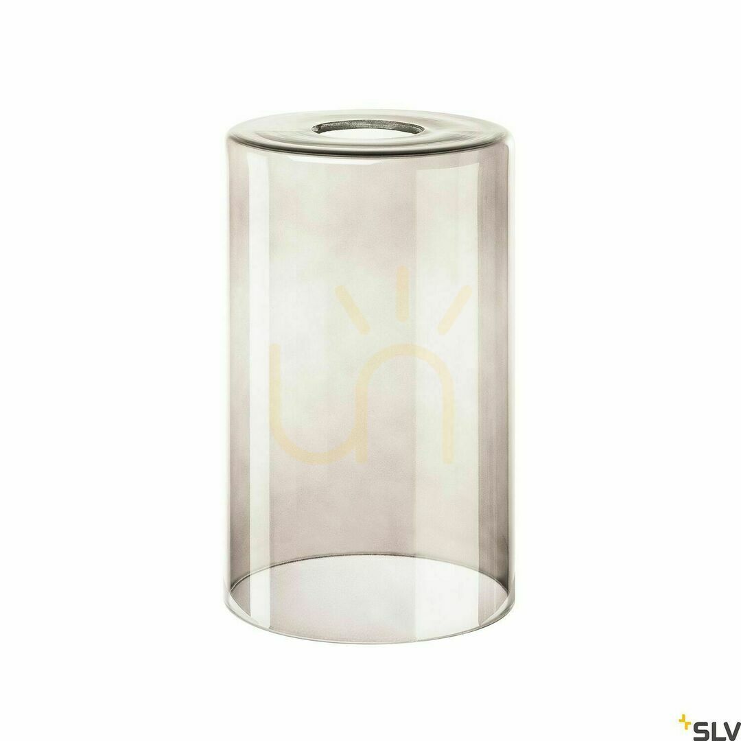 Lampshade SLV FENDA smoky brown glass cylinder 12.5x20 cm 1000773