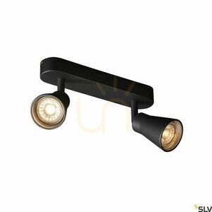 Süllyesztett lámpatest SLV AVO Double fekete acél GU10 50W 1000889 0 Süllyesztett lámpatest SLV AVO Double fekete acél GU10 50W 1000889 small 0