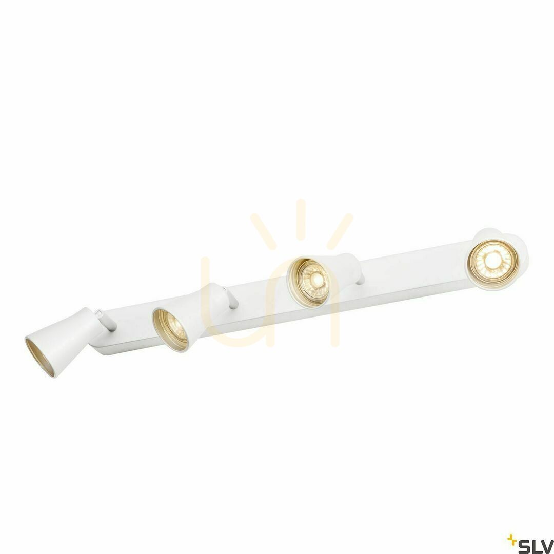 Kilátás Süllyesztett lámpatest SLV AVO Quad fehér GU10 50W acél 1000896 Süllyesztett lámpatest SLV AVO Quad fehér GU10 50W acél 1000896