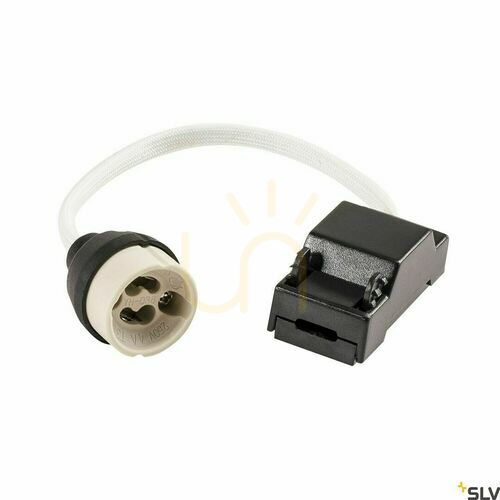 Jelölje be GU10 lámpatest csatlakozódobozzal SLV Quick Connector fehér/fekete 50W 1000909