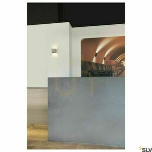 Felületre szerelhető fali lámpa SLV Solid Cube szürke beton G9 25W 1000910 small 2