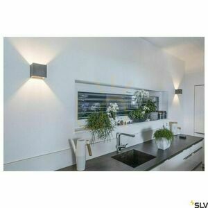 Felületre szerelhető fali lámpa SLV Solid Cube fekete beton G9 25W 1000911 small 4