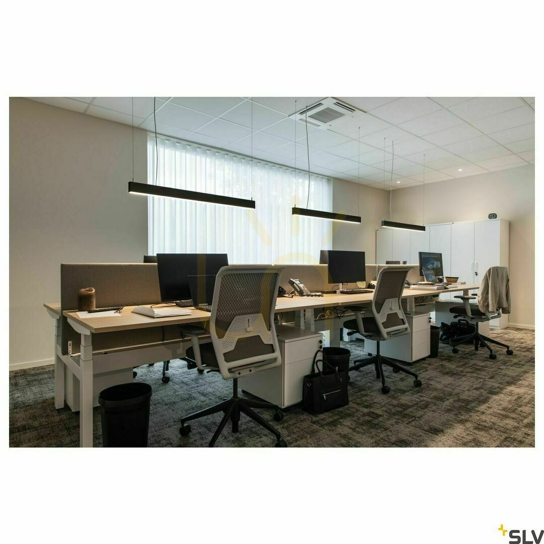 Előnézet Függőlámpa SLV GLENOS II fekete LED 43W 3000K 105 cm 1001400 Függőlámpa SLV GLENOS II fekete LED 43W 3000K 105 cm 1001400