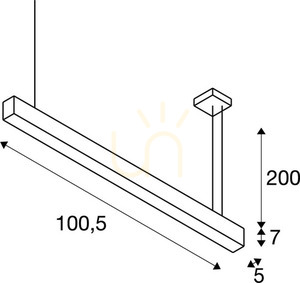 Függőlámpa SLV GLENOS II fekete LED 43W 3000K 105 cm 1001400 4 Függőlámpa SLV GLENOS II fekete LED 43W 3000K 105 cm 1001400 small 4
