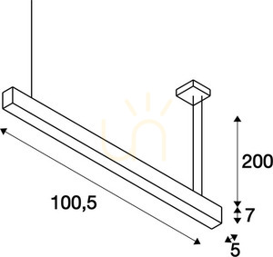 SLV GLENOS fekete LED függőlámpa 43 W 4000 K 105 cm 1001403 small 4